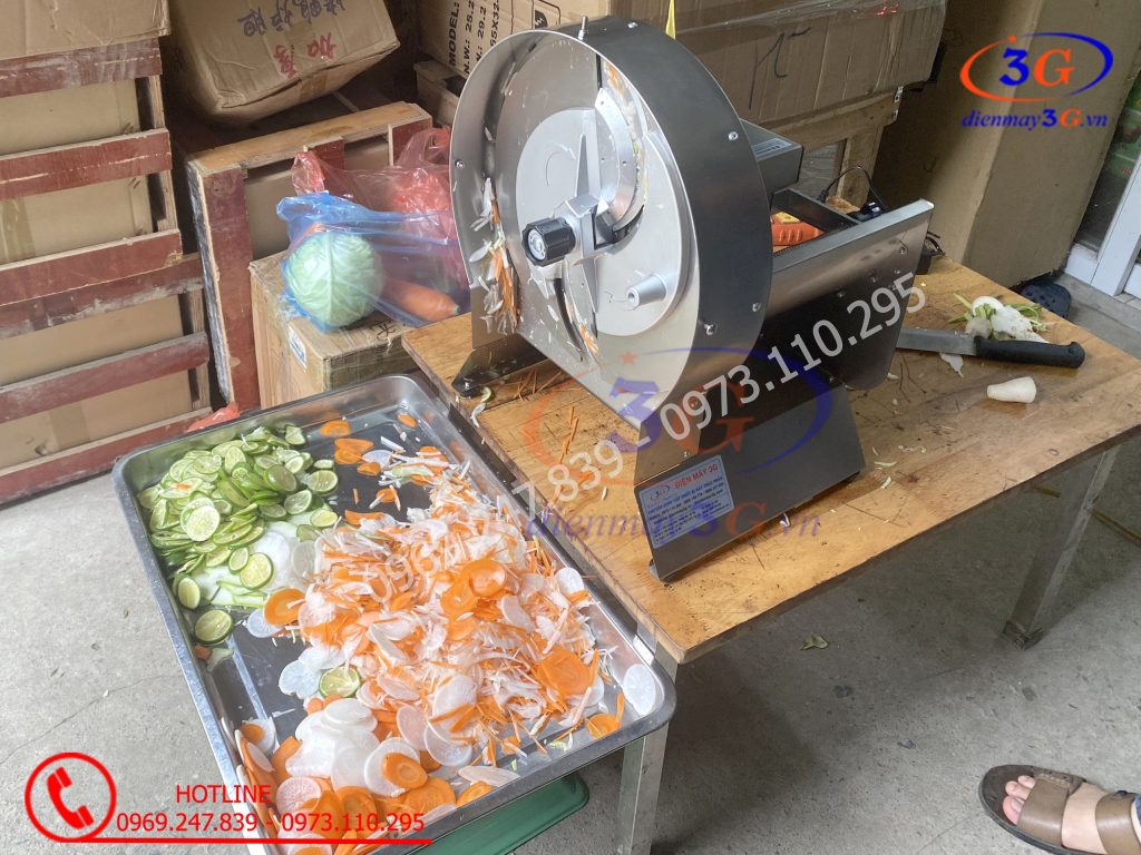 Máy Thái Lát Rau Củ, Hoa Quả Dùng Điện, Quay Tay
